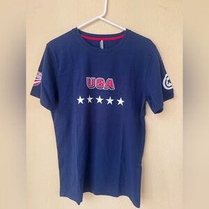 USA Cycling USA Have A Good Ride Blue Short Sleeve T Shirt Size XL